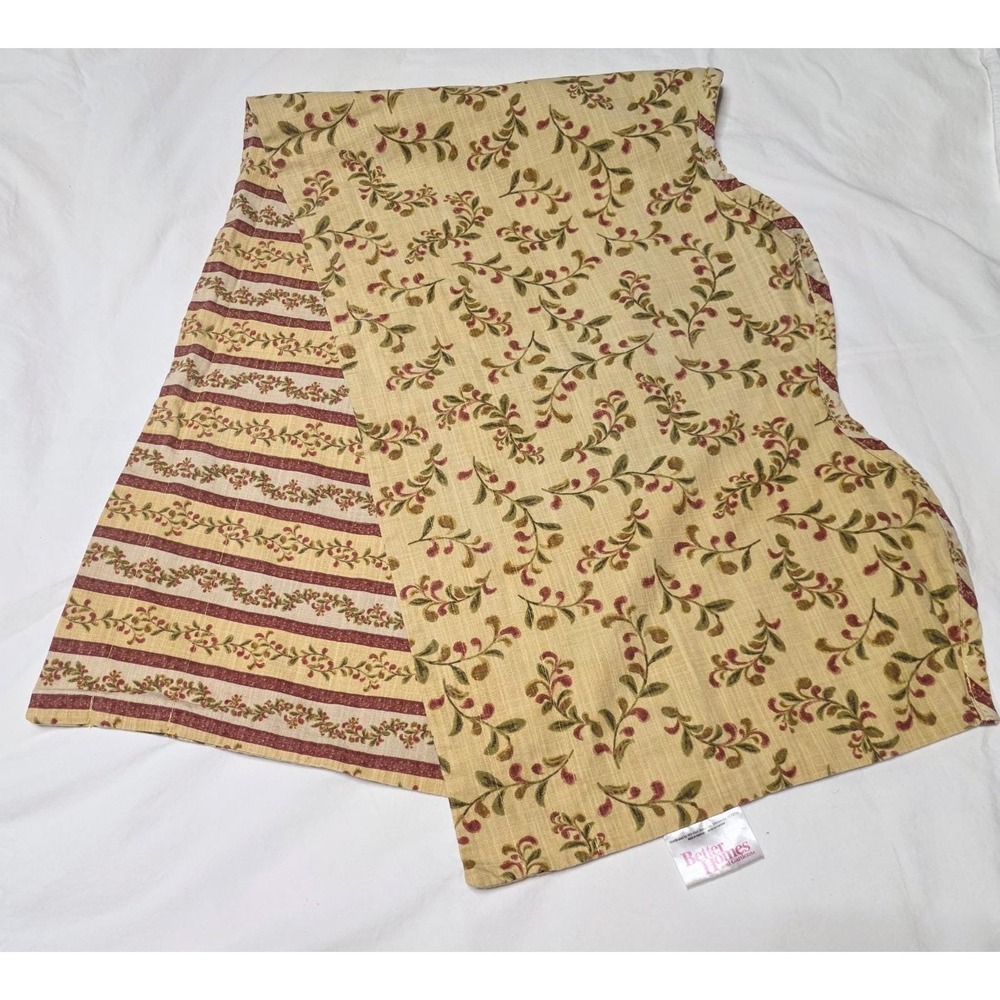 Better Homes and Garden Tuscan Retreat Valance Reversible Cotton 40" x 14"